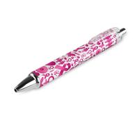 Breast Cancer Awareness Cute Ball Point Pen Retractable Fine Point 0.5mm Pen Smooth Writing for Home Office