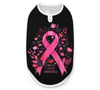 Breast Cancer Awareness Dog And Cat Clothes Pet Summer Sleeveless T Shirt Basic Vest 2XL