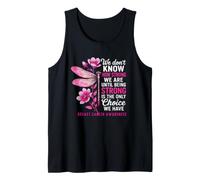 Breast Cancer Awareness Dragonfly Breast Cancer Warrior Tank Top