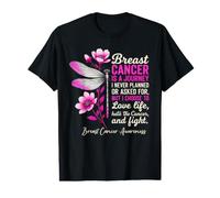 Breast Cancer Awareness Dragonfly Breast Cancer Warrior Value Graphic T-Shirt