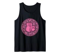 Breast Cancer Awareness Fighting Boxing Gloves Pink Ribbon Tank Top