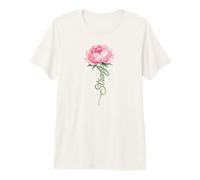 Breast Cancer Awareness Floral Inspirational Quote Support Premium T-Shirt