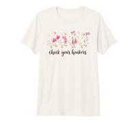 Breast Cancer Awareness Geese Check Your Honkers Premium T-Shirt