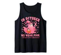 Breast Cancer Awareness Halloween In October We Wear Pink Tank Top
