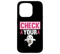 Breast Cancer Awareness Halloween Trick Or Treating Case for iPhone 15 Pro