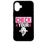 Breast Cancer Awareness Halloween Trick Or Treating Case for iPhone 16 Plus