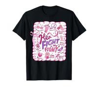 Breast Cancer Awareness Her Fight is My Fight Pink Ribbon T-Shirt