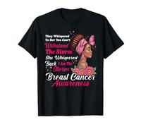 Breast Cancer Awareness I'm The Storm Black Women Girls T-Shirt