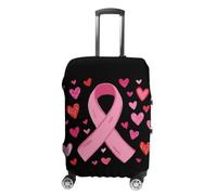 Breast Cancer Awareness Luggage Cover Elastic Suitcase Protectors Anti-Scratch Fits 18-32 Inch Case