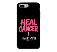 Breast Cancer Awareness Month He Can Heal Christian God Case for iPhone 7 Plus/8 Plus
