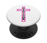 Breast Cancer Awareness Month Pink Ribbon Women Mother Girls PopSockets Adhesive PopGrip