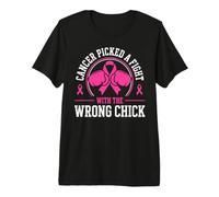 Breast Cancer Awareness Month Wrong Chick Pink Ribbon Premium T-Shirt