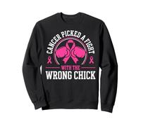 Breast Cancer Awareness Month Wrong Chick Pink Ribbon Sweatshirt
