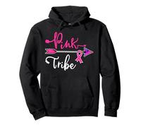 Breast Cancer Awareness Pink Ribbon Tribe October Fighter Pullover Hoodie