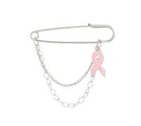 Breast Cancer Awareness Ribbon Brooch Pin Brooches for Women Survival Crystal Rhinestone Unique Pink Zirconia Charity Event AIDS Hope Lapel Pin for Backpacks Badges Decorations, Alloy Steel Metal, no