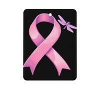 Breast Cancer Awareness Ribbon Dragonfly Car Air Freshener Hanging Aromatherapy Tablets Rearview Mirror Pendant Car Accessories