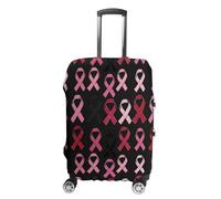 Breast Cancer Awareness Ribbon Suitcase Cover Washable Luggage Protective Covers Travel L