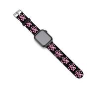 Breast Cancer Awareness Ribbon Watch Bands Silicone Sport Bands Replacement Strap Wristbands Compatible with Apple Watch 42mm/44mm
