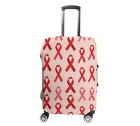 Breast Cancer Awareness Ribbons Suitcase Cover Washable Luggage Protective Covers Travel L