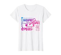 Breast Cancer Awareness Shirt Strength Faith Hope Love Cure T-Shirt
