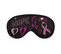 Breast Cancer Awareness Sleep Masks Eye Cover Blackout with Adjustable Elastic Strap Night Blindfold for Women Men Yoga Travel Nap