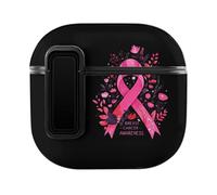 Breast Cancer Awareness Slim Compatible with Airpods 4 Case Protective Hard Cover Skin