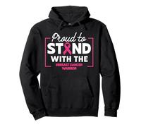 Breast Cancer Awareness Support Family Pullover Hoodie