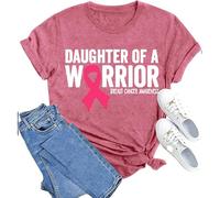 Breast Cancer Awareness T-Shirt | Earrings, L, Polyester