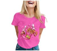 Breast Cancer Awareness Tshirt T-Shirt Heart Pink Ribbon Tshirt This is My Cancer Fighting Shirt T-Shirt Pink Tops Breast Golf T Shirts Ladies Short T-Shirts October (Hot Pink,S)