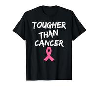 Breast Cancer Awareness Tshirt Tougher Than Cancer T-Shirt, Men, Black, 4X-Large