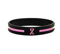 Breast Cancer Awareness Wristband Survivor Pink Ribbon Awareness Silicone Wristbands Breast Cancer Merchandise Uk Hope Courage Faith Love Bracelets Silicone Band Cancers Fashion Gifts For Women