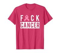 Breast Cancer Beat Cancer T-Shirt, Men, Red Heather, Small