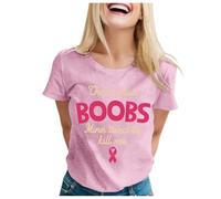 Breast Cancer Beat T-Shirt Heart Pink Ribbon Tshirt Girl Gift Research Tops Now T Shirt Shirts Adults Gifts for Women October Family Mom (Pink,XL)