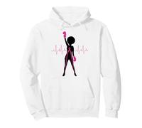 Breast Cancer Black Girl Magic Afro Women Brown Skin Pullover Hoodie