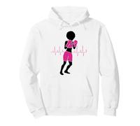 Breast Cancer Black Girl Magic Afro Women Brown Skin Pullover Hoodie