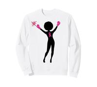 Breast Cancer Black Girl Magic Afro Women Brown Skin Sweatshirt