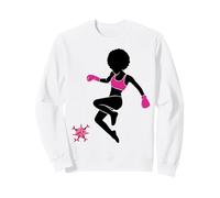 Breast Cancer Black Girl Magic Afro Women Brown Skin Sweatshirt