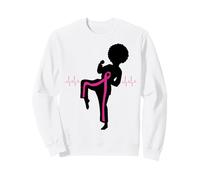 Breast Cancer Black Girl Magic Afro Women Brown Skin Sweatshirt