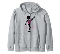 Breast Cancer Black Girl Magic Afro Women Fight Kick Survive Zip Hoodie
