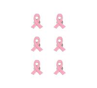 Breast Cancer Brooch Pins Pink Hope Ribbon Brooch Pins Pink Ribbons Breast Cancer Awareness Lapel Pins Charity Donation Event Accessories, One Size, Metal, no gemstone