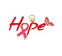 Breast Cancer Charms, Pink Ribbon Charm for Jewelry Making, Breast Cancer Awareness Enamel Charm Pendants for Bracelets Necklaces Earrings Craft Making Accessories