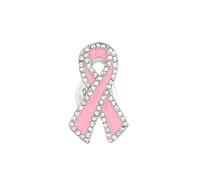 Breast Cancer Charms, Pink Ribbon Charm for Jewelry Making, Breast Cancer Awareness Enamel Charm Pendants for Bracelets Necklaces Earrings Craft Making Accessories