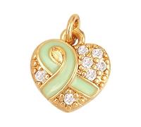 Breast Cancer Charms, Pink Ribbon Charm for Jewelry Making, Breast Cancer Awareness Enamel Charm Pendants for Bracelets Necklaces Earrings Craft Making Accessories