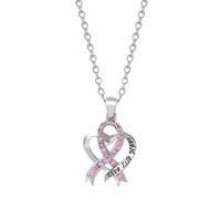 Breast Cancer Charms, Pink Ribbon Charm for Jewelry Making, Breast Cancer Awareness Enamel Charm Pendants for Bracelets Necklaces Earrings Craft Making Accessories
