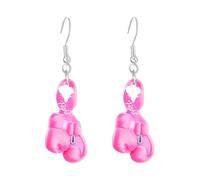 Breast Cancer Charms, Pink Ribbon Charm for Jewelry Making, Breast Cancer Awareness Enamel Charm Pendants for Bracelets Necklaces Earrings Craft Making Accessories