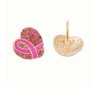 Breast Cancer Charms, Pink Ribbon Charm for Jewelry Making, Breast Cancer Awareness Enamel Charm Pendants for Bracelets Necklaces Earrings Craft Making Accessories