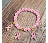 Breast Cancer Charms, Pink Ribbon Charm for Jewelry Making, Breast Cancer Awareness Enamel Charm Pendants for Bracelets Necklaces Earrings Craft Making Accessories