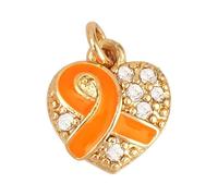 Breast Cancer Charms, Pink Ribbon Charm for Jewelry Making, Breast Cancer Awareness Enamel Charm Pendants for Bracelets Necklaces Earrings Craft Making Accessories
