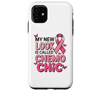 Breast Cancer Fighter Pink Ribbon Chemo Chic Butterfly Case for iPhone 11