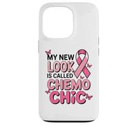 Breast Cancer Fighter Pink Ribbon Chemo Chic Butterfly Case for iPhone 13 Pro